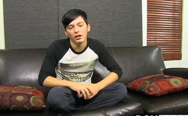 Solo twink stroking and pulling his cock for the camera