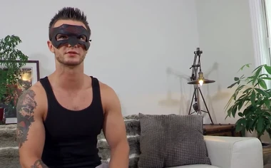 Hot jock Jackson Stock puts his hands and hard cock to work