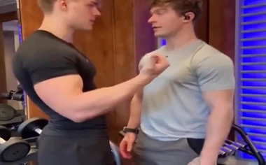 Hot guys at the shower