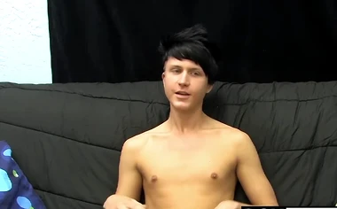 Throbbing cock teen Chad masturbates in passionate solo