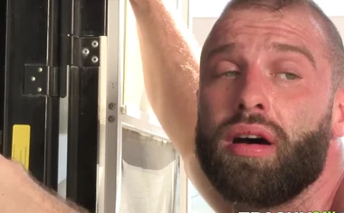 Sexy hunk Donnie Argento gets hardcore ass fucked doggystyle