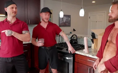 Delivery man Blain OConnor is showing trainee Colt Spence the ropes