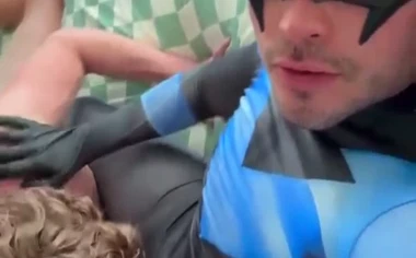 Nightwing fucks hot blond guy
