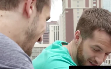 Office studs Quentin Gainz and Donte Thick bare fucking while alone at work