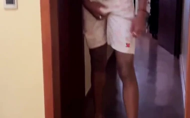TV technician fucks customer's virgin ass