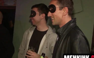 Bar strangers take turns banging and cumming on Mike Martin