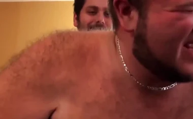 Cute gay bear Anthony Cox barebacked after mutual blowjob deeply