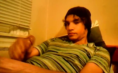 18yo homo Tristan Hollister tugs big dick before cumshot
