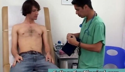 Sexy gay comes to the doctor for a physical