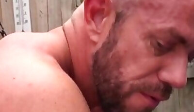 Bald hunk Matt Stevens gets fucked raw in interracial bang