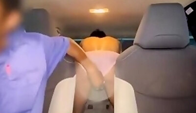 fit Asian twink jerked off by cab driver - huge load