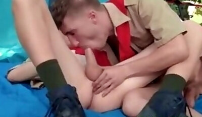 First Time gay sex at Camp @AnalBoyz