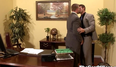 Rocco Reed sits on office bosses cock