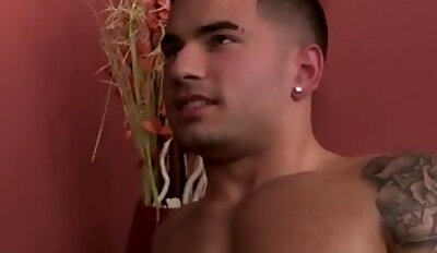 Handsome hunk Billy Santoro is a professional gay masseur