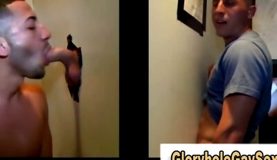 Straight guy tricked into blowjob at the gloryhole
